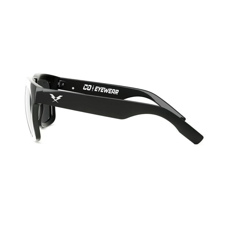 Hard Money Z87 Gloss Black XL series Rx Lenses - Co Eyewear